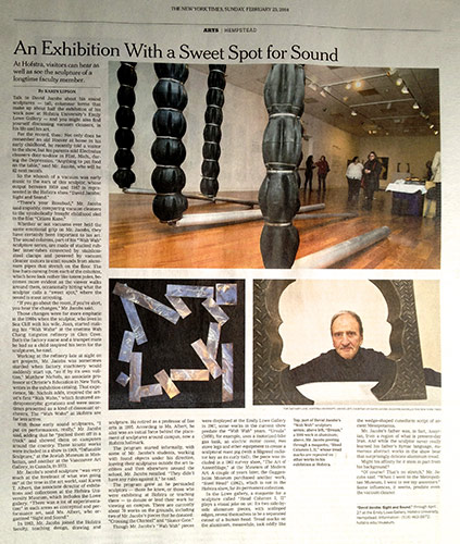 New York Times Review of 2014 Emily Lowe Gallery Exhibition